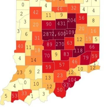Statewide case counts announced, as of Friday, April 10, at 10 am; Greene County with 14 cases, 1 death, 115 tested