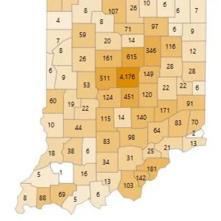 Statewide case counts shows 61 new deaths reported, as of Tuesday, April 21 at 12 noon