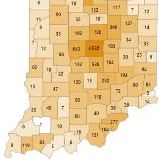 Statewide case counts as of Monday, April 27 at 12 noon