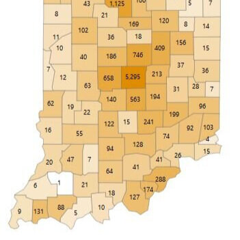 Statewide case counts as of Wednesday, April 29 at 12 noon; Greene County increases to 55 cases