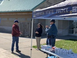 ISP provides face masks to truck drivers in Indiana