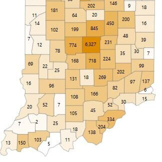 Statewide case counts as of Monday, May 4, at 12 noon; Glenburn reporting 41 confirmed cases and six deaths