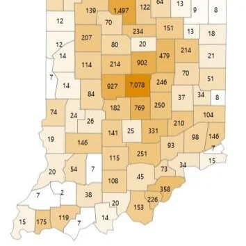 Statewide stats as of Friday, May 8 at 12 noon; Greene County numbers continue to increase