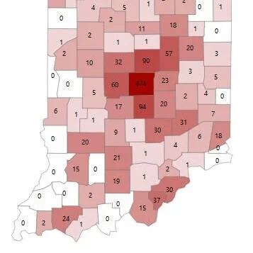 Statewide stats on Saturday, May 16, at 12 noon; Greene County reporting 20 deaths