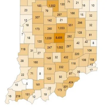 Statewide stats as of Monday, May 18, at 12 noon; Greene County reporting 160 cases