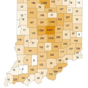 Statewide stats as of Tuesday, May 19, at 12 noon; Greene County reporting 161 confirmed cases