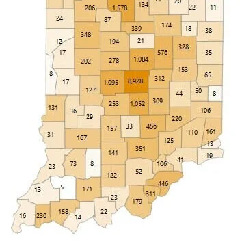 Statewide stats as of Friday, May 22, at 12 noon; Greene County reporting 167 cases and 22 deaths