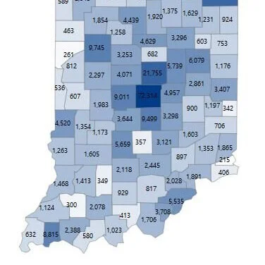Statewide COVID-19 stats as of Thursday, June 18, at 12 noon; Greene County reporting over 1600 tested