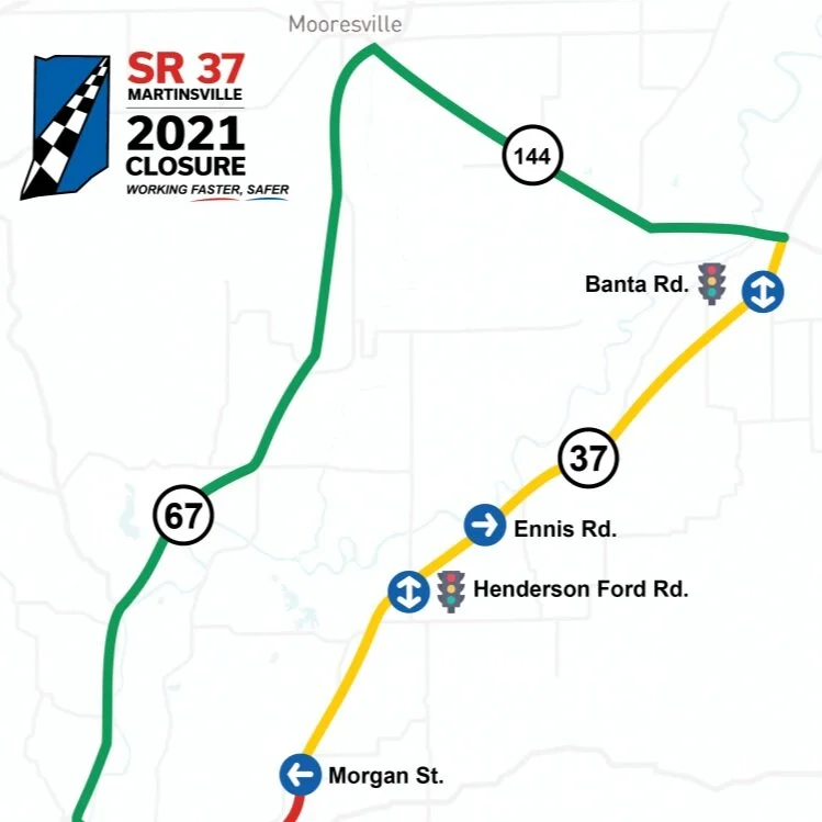 State Road 37 to close in Martinsville for one year starting on January 2 for I-69 construction