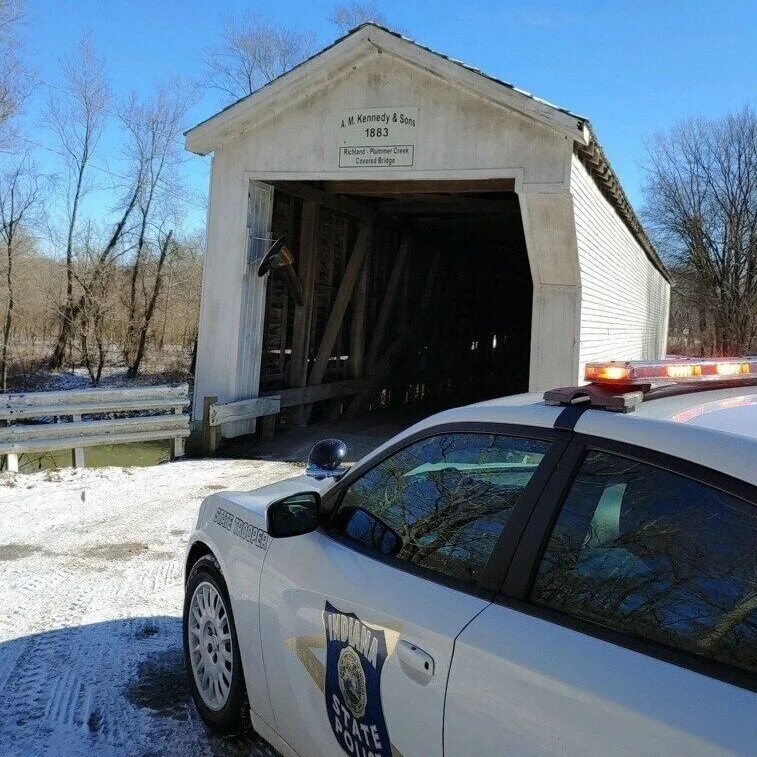 ISP Investigation: Covered Bridge closed due to fire investigation