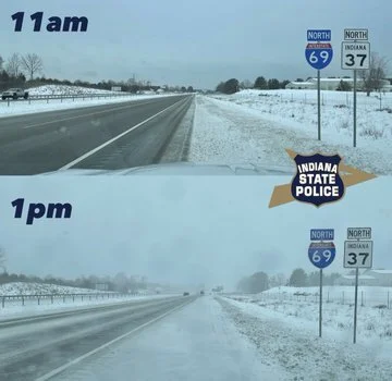 I-69 at 11 a.m. and 1 p.m. by ISP Sgt. Michael Wood