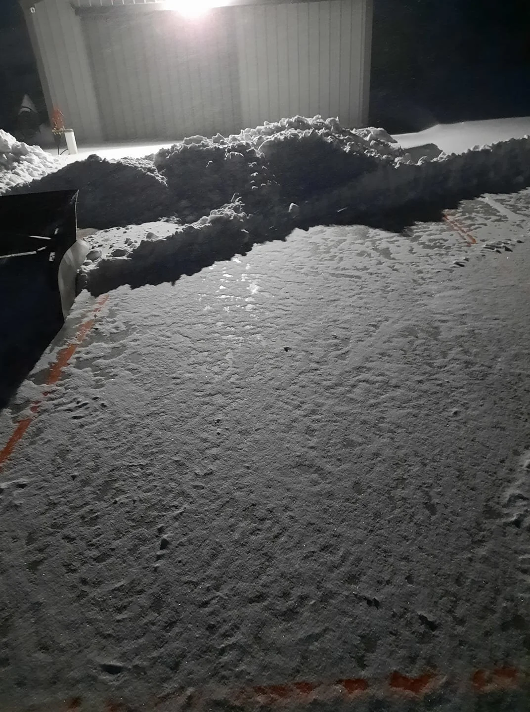 Clearing snow by Dennis Cullison