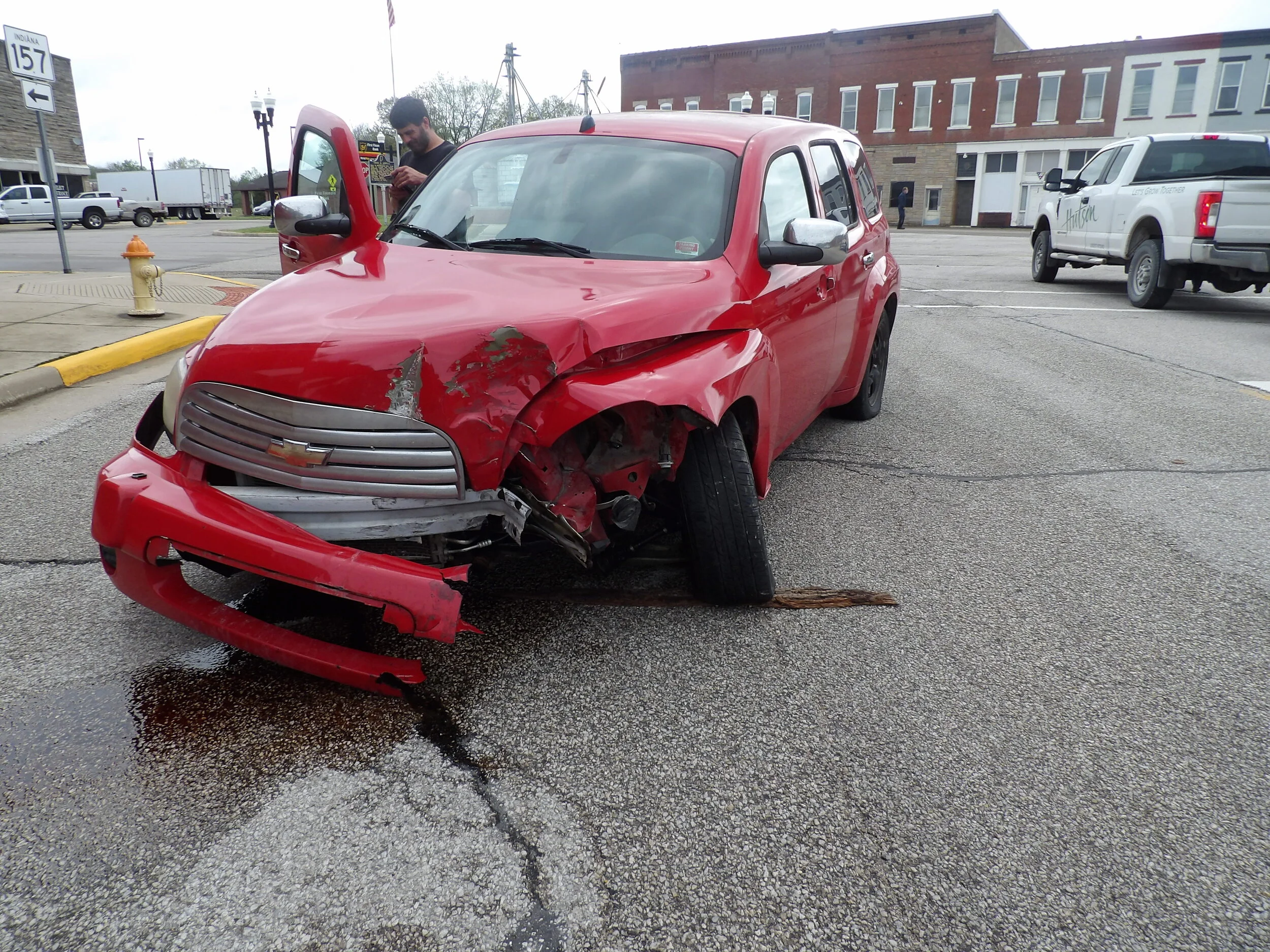 Crash in downtown Worthington leads to arrest for meth