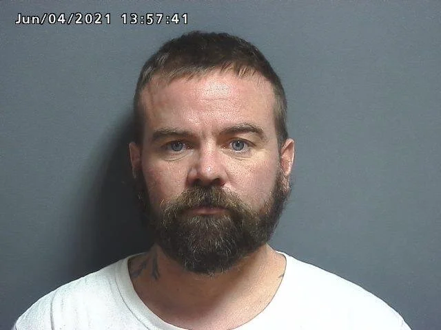 Kevin Eugene Hatfield, mug shot courtesy of Greene County Sheriff’s Department from Hatfield’s arrest in Greene County in early June 2021.