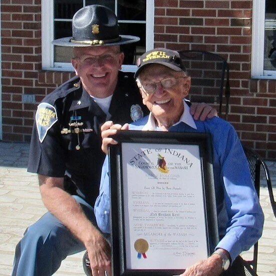 WWII Veteran, born in Greene County, honored as Sagamore of the Wabash 