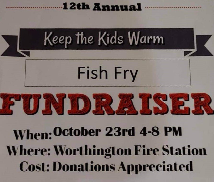 Worthington firefighters’ annual fish fry set for Saturday helps raise money to buy coats, boots, gloves for kids