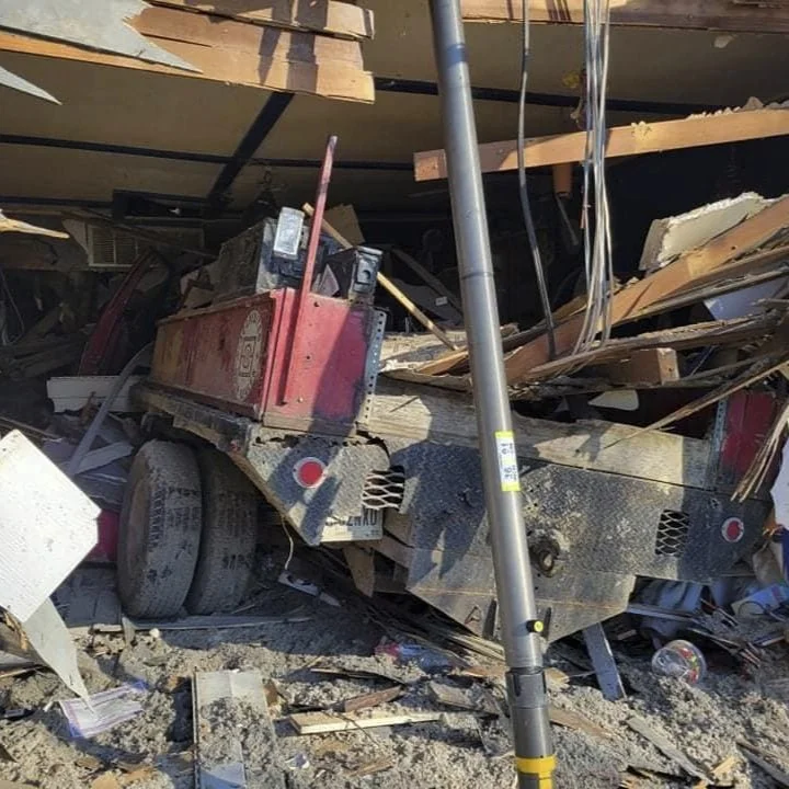Truck crashes into home in Solsberry area Sunday afternoon