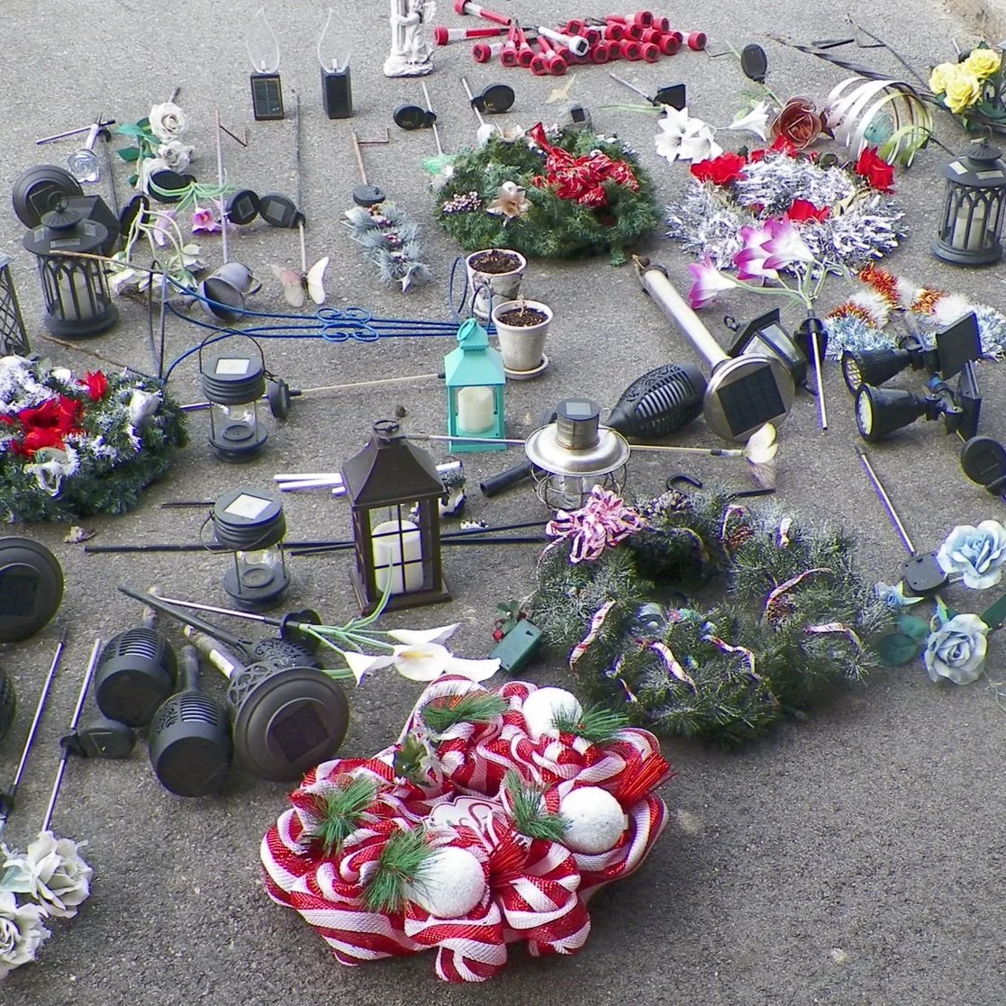 GCSD releases photo of seized decorations stolen from cemeteries