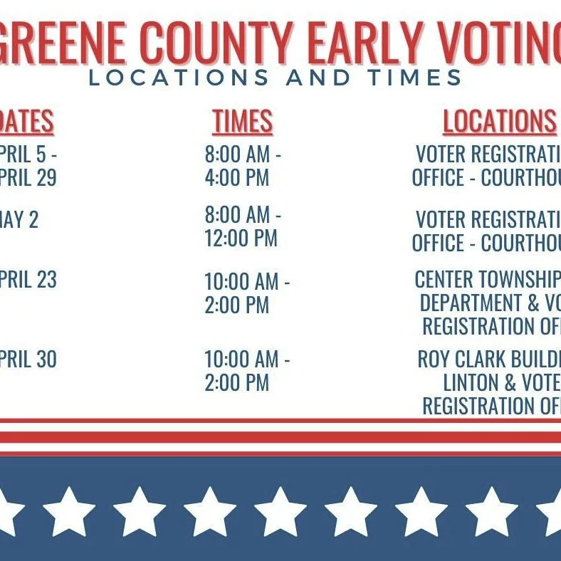 Time to get registered to vote in Greene County to beat the deadline on April 4