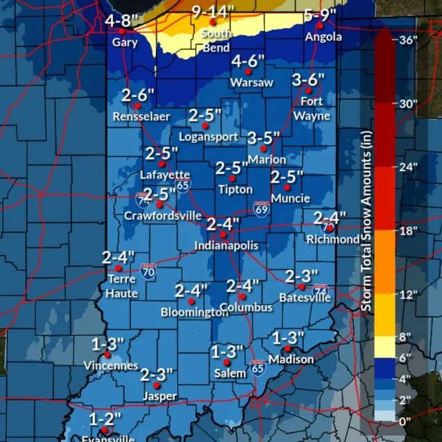 INDOT prepares for winter storm, urges adjustments to holiday travel