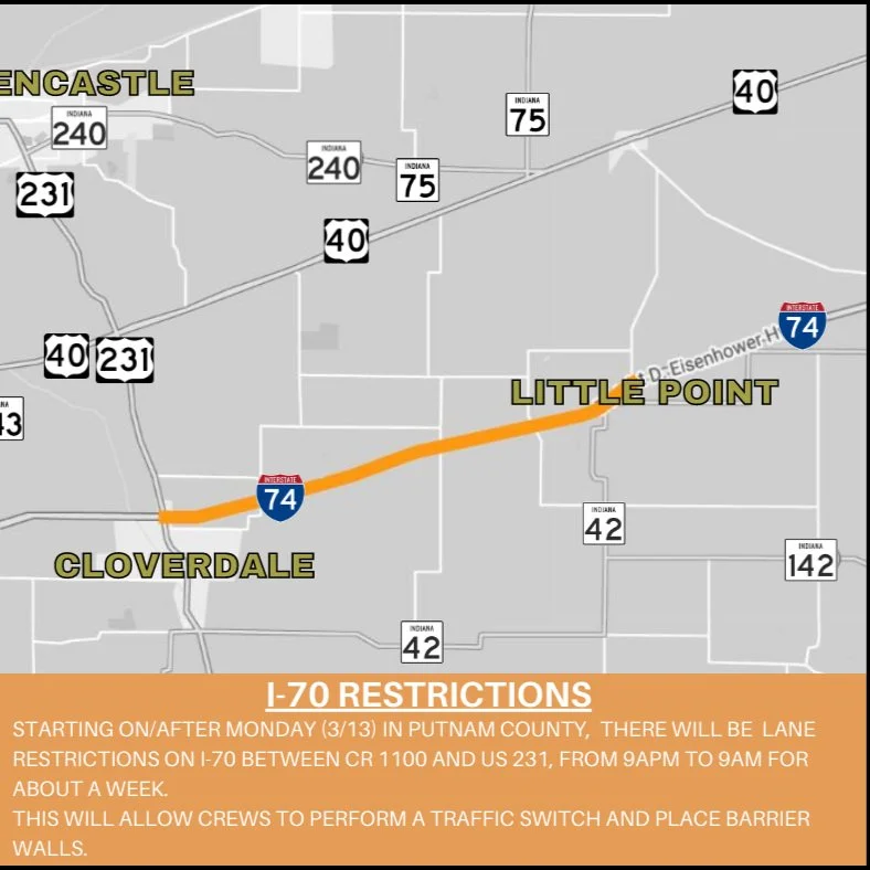 Work continues on I-70 box culvert installation starting on/after March 13, near Little Point