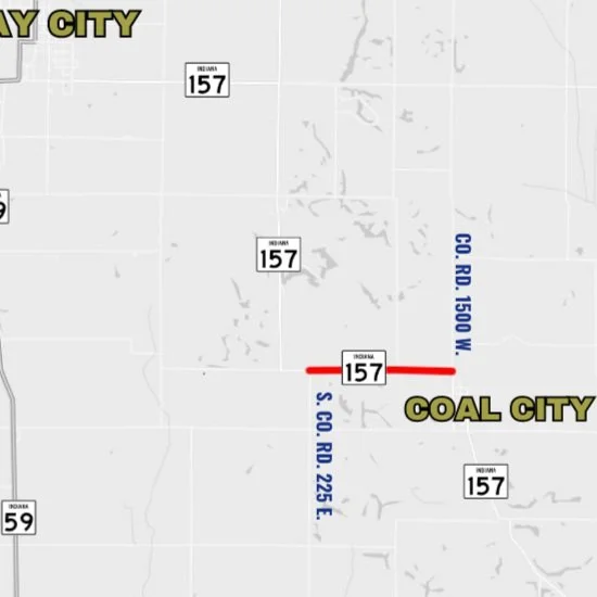 REMINDER: Temporary closure of SR 157 starting on or after May 22 for pipe installation near Coal City