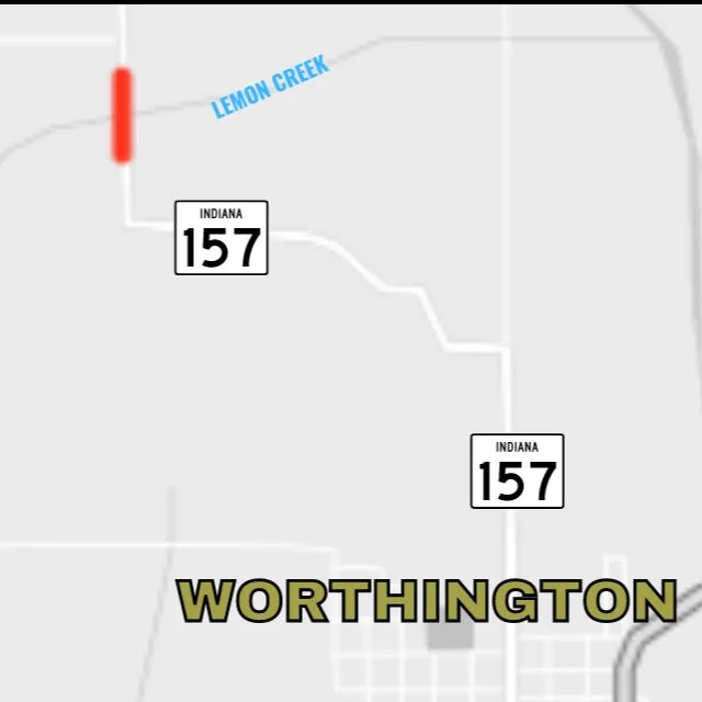 Road closure planned for State Road 157 near Worthington