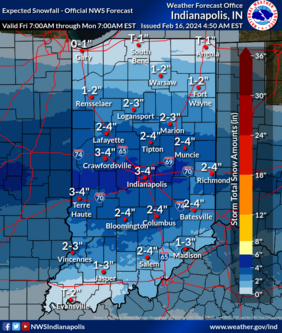 INDOT prepared for Friday's expected snow