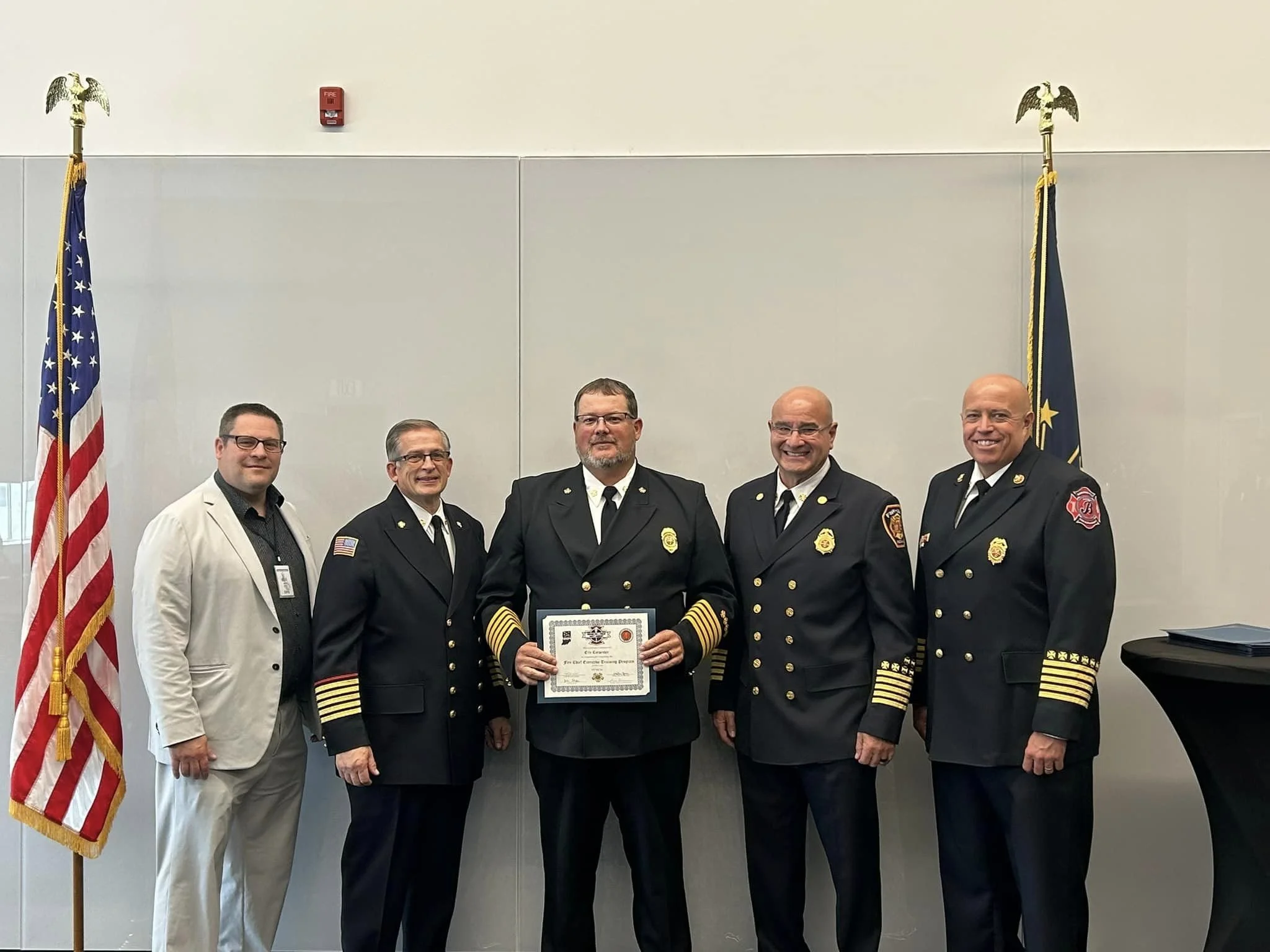 Linton Fire Chief completes fire chief executive training