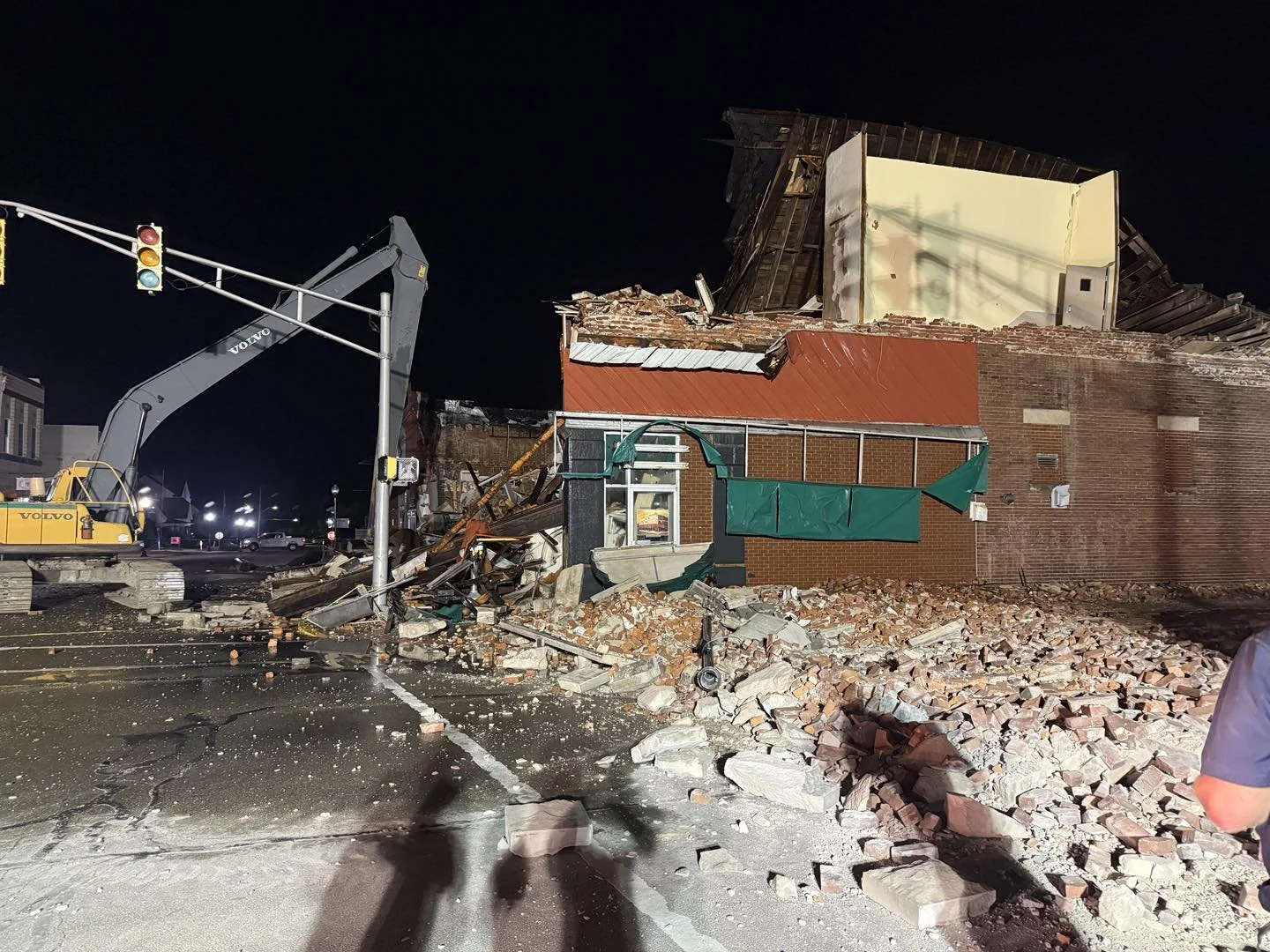 State Road 59 open following building collapse