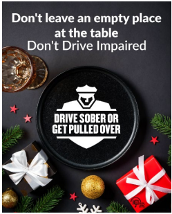 Greene County Traffic Safety Partnership, led by Sheriff's Department, to increase holiday patrols to promote safe roads