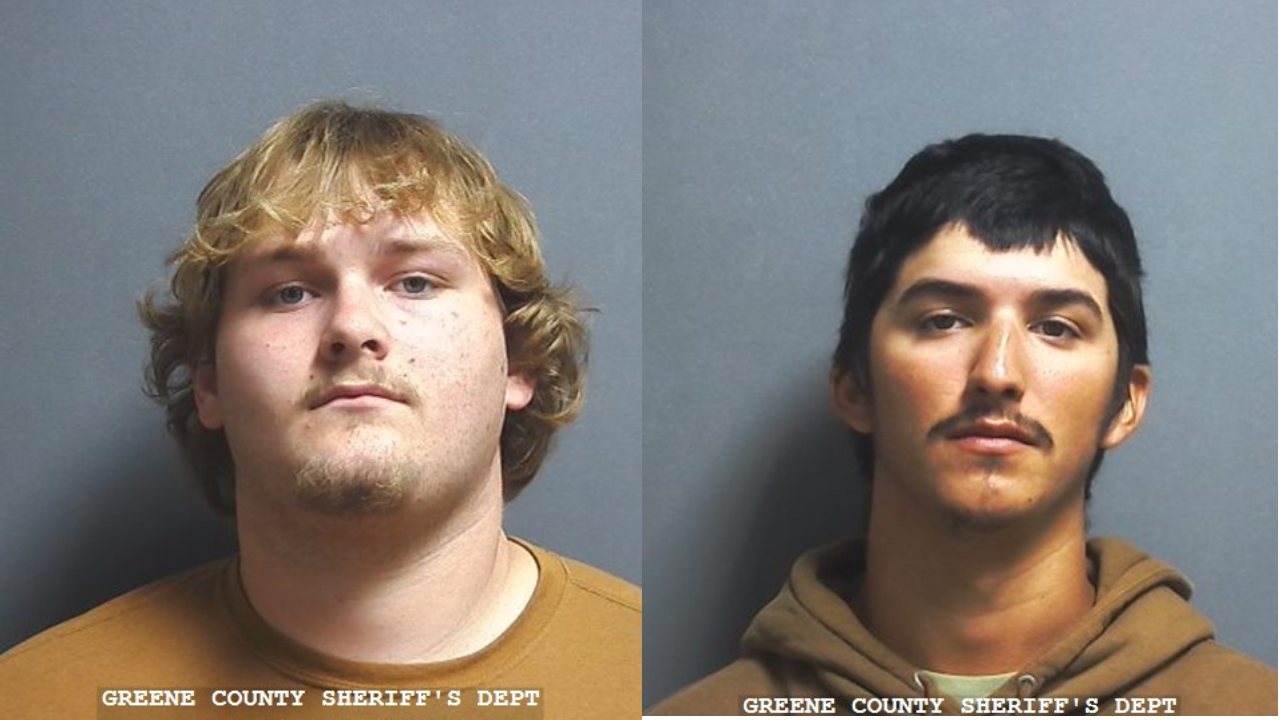 Two arrested in connection with vandalism at Linton football field