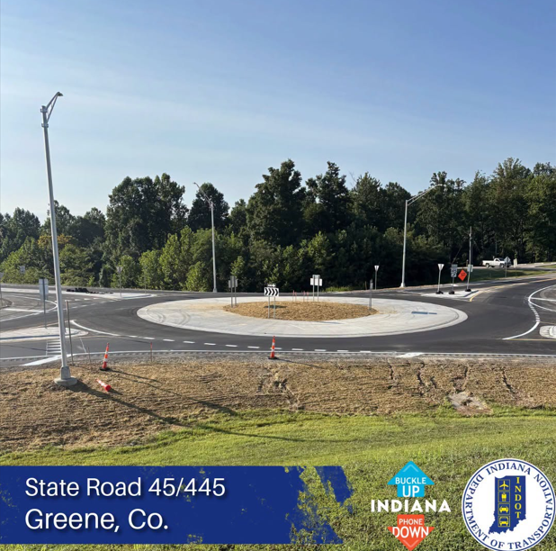 Now open: S.R. 45/S.R. 445 roundabout