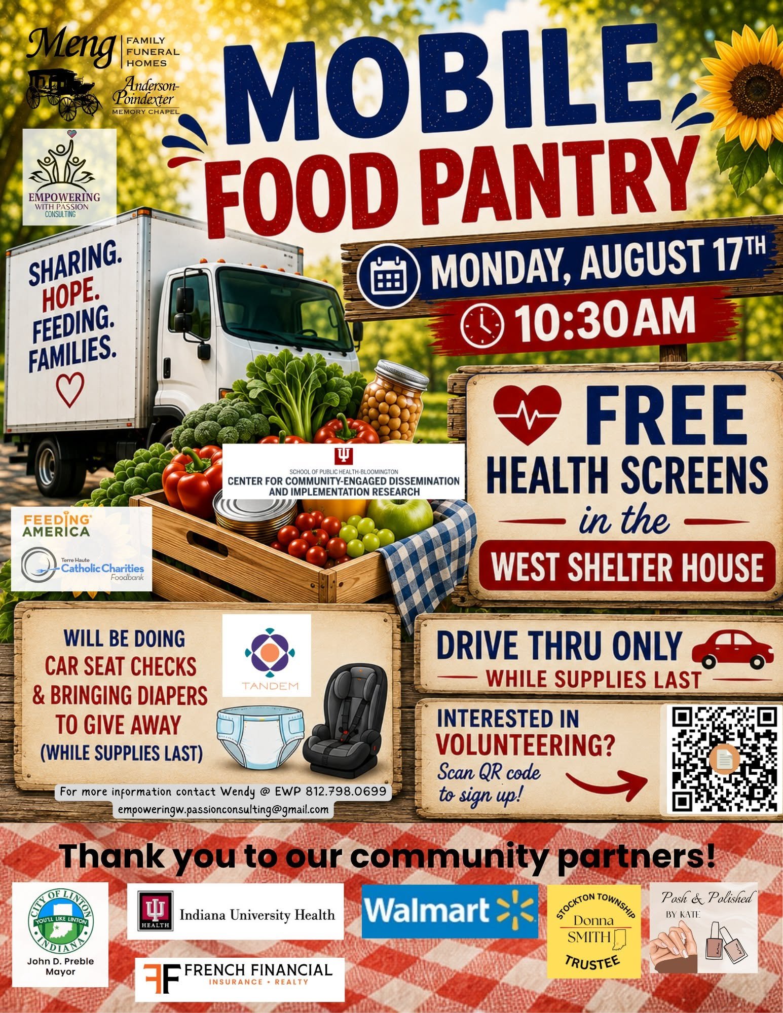 Mobile Food Pantry, free health screenings set for Monday at Humphreys Park