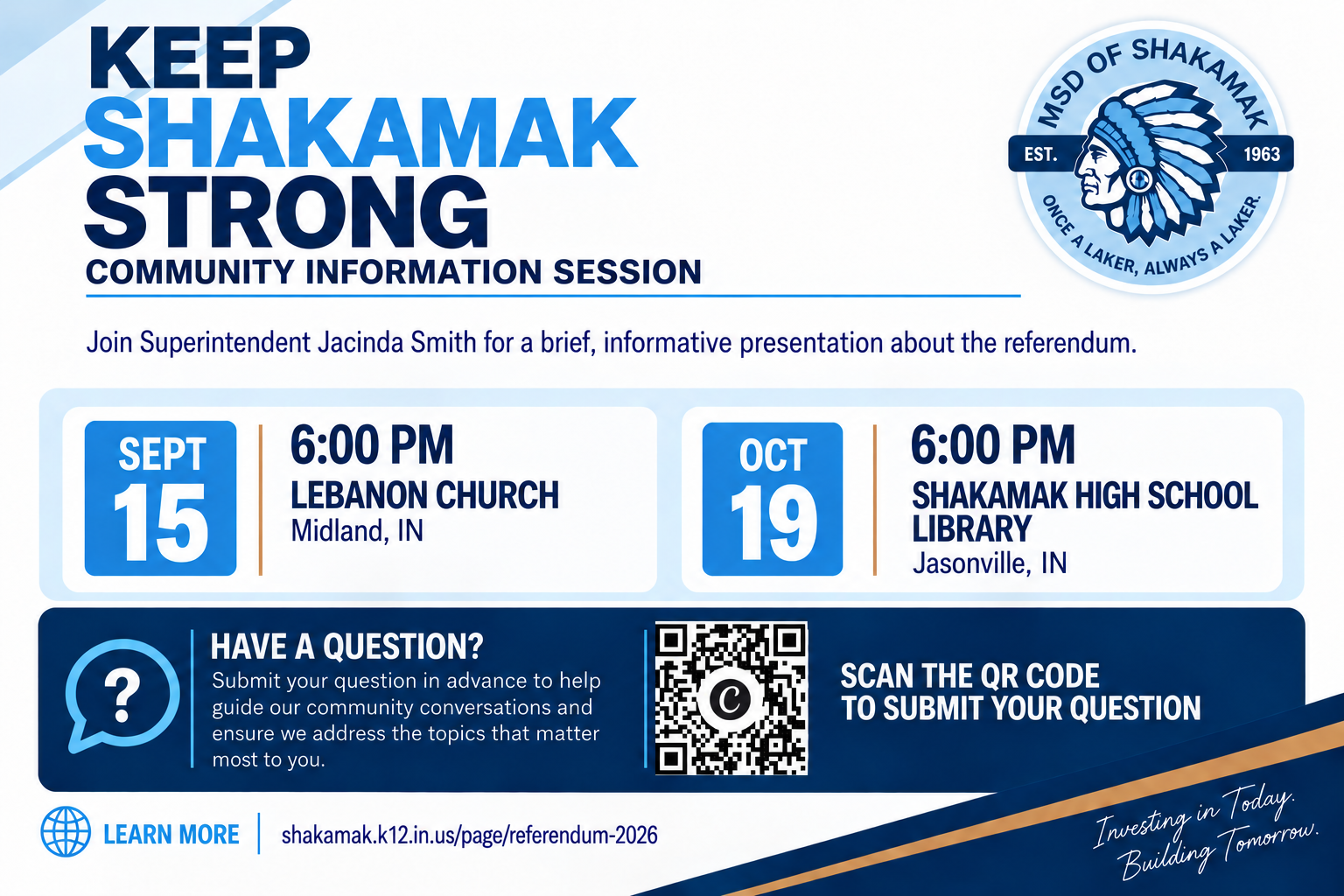 Shakamak voters invited to information sessions ahead of November referendum&nbsp;vote