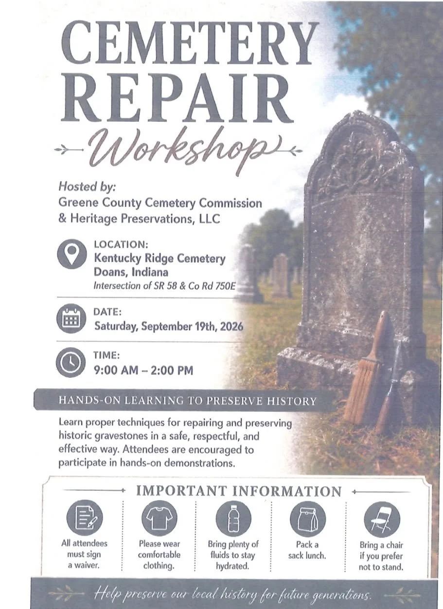 Cemetery repair workshop set for Saturday at Kentucky Ridge Cemetery
