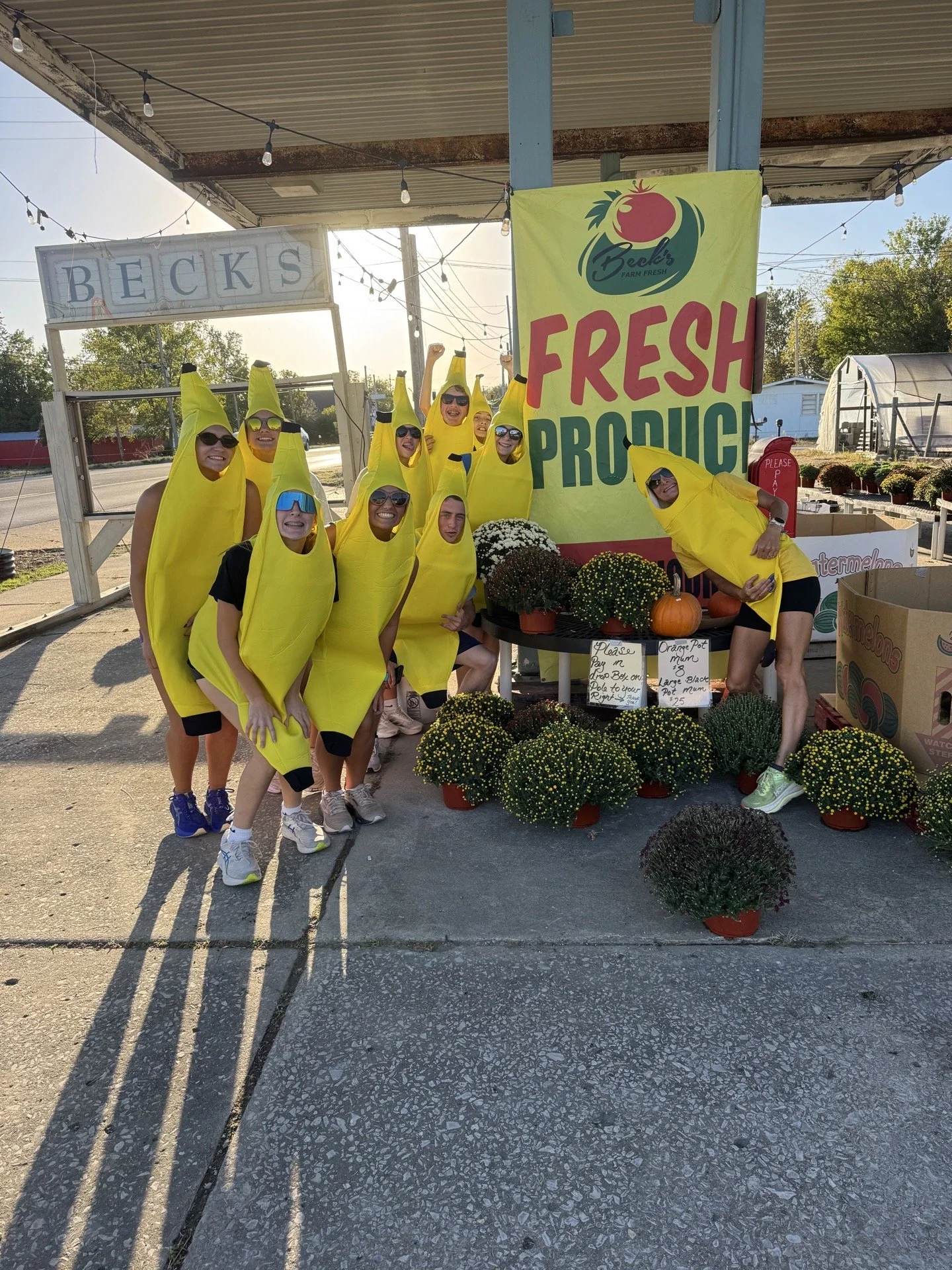 Going bananas: LSHS runners bring laughter to weekly practice