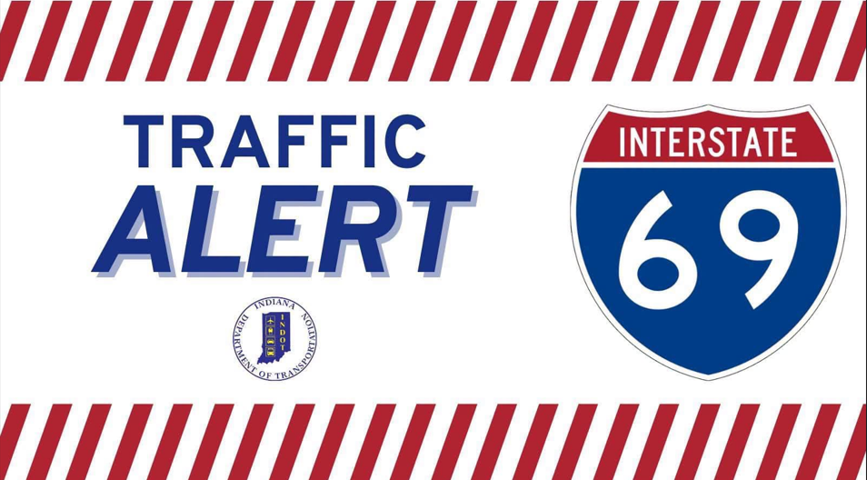I-69 northbound currently closed in Greene County