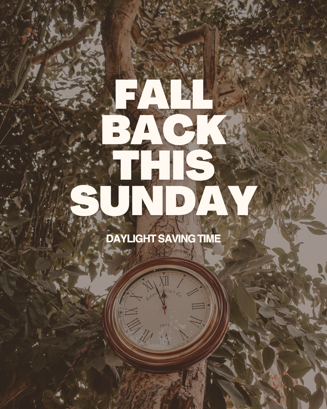 Fall back: Daylight saving time ends Sunday morning
