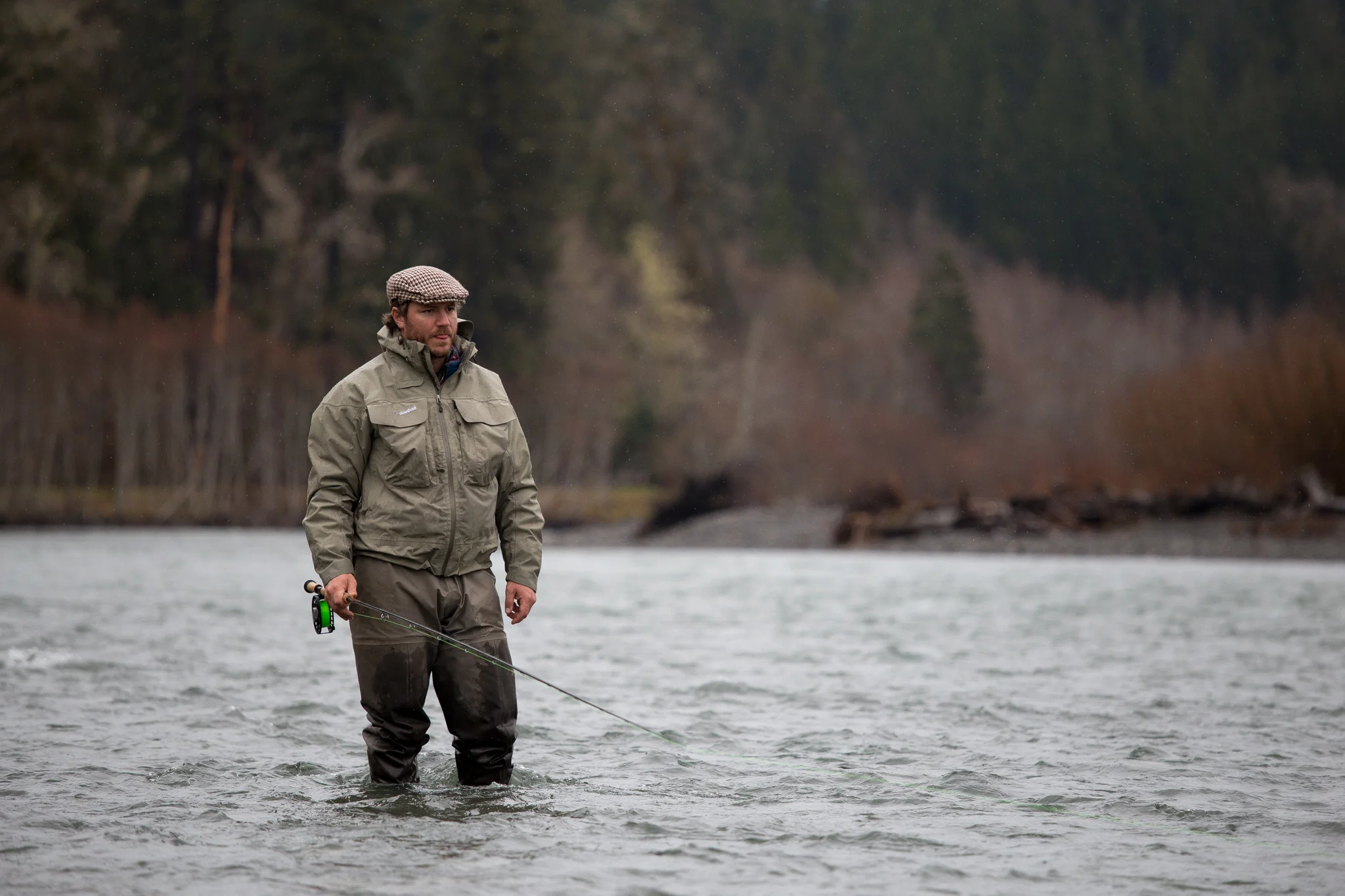 Olympic Peninsula fly fishing guide on a day off. photo Reid Curry.
