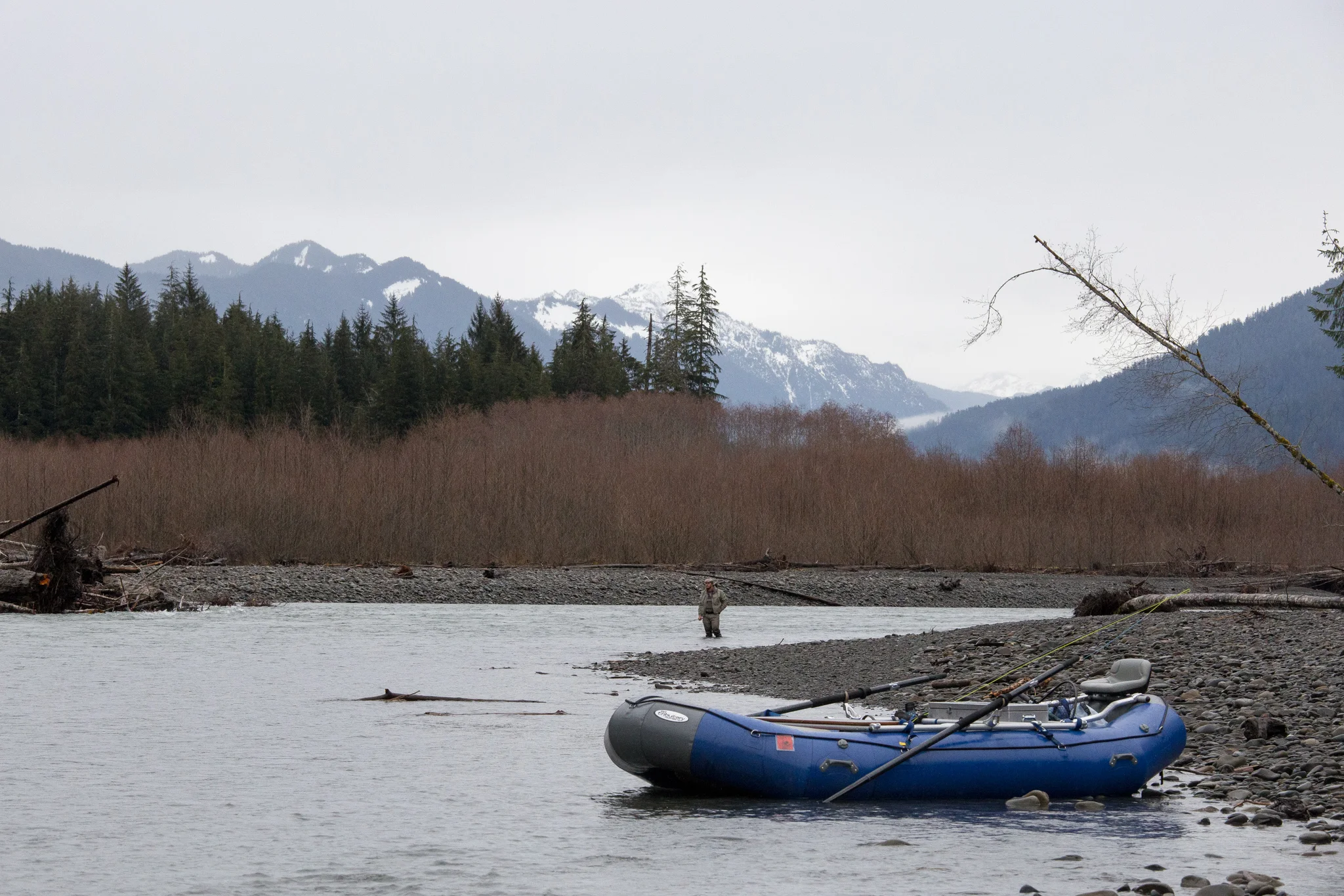Hoh River Fly Fishing Guide Service. photo Reid Curry.