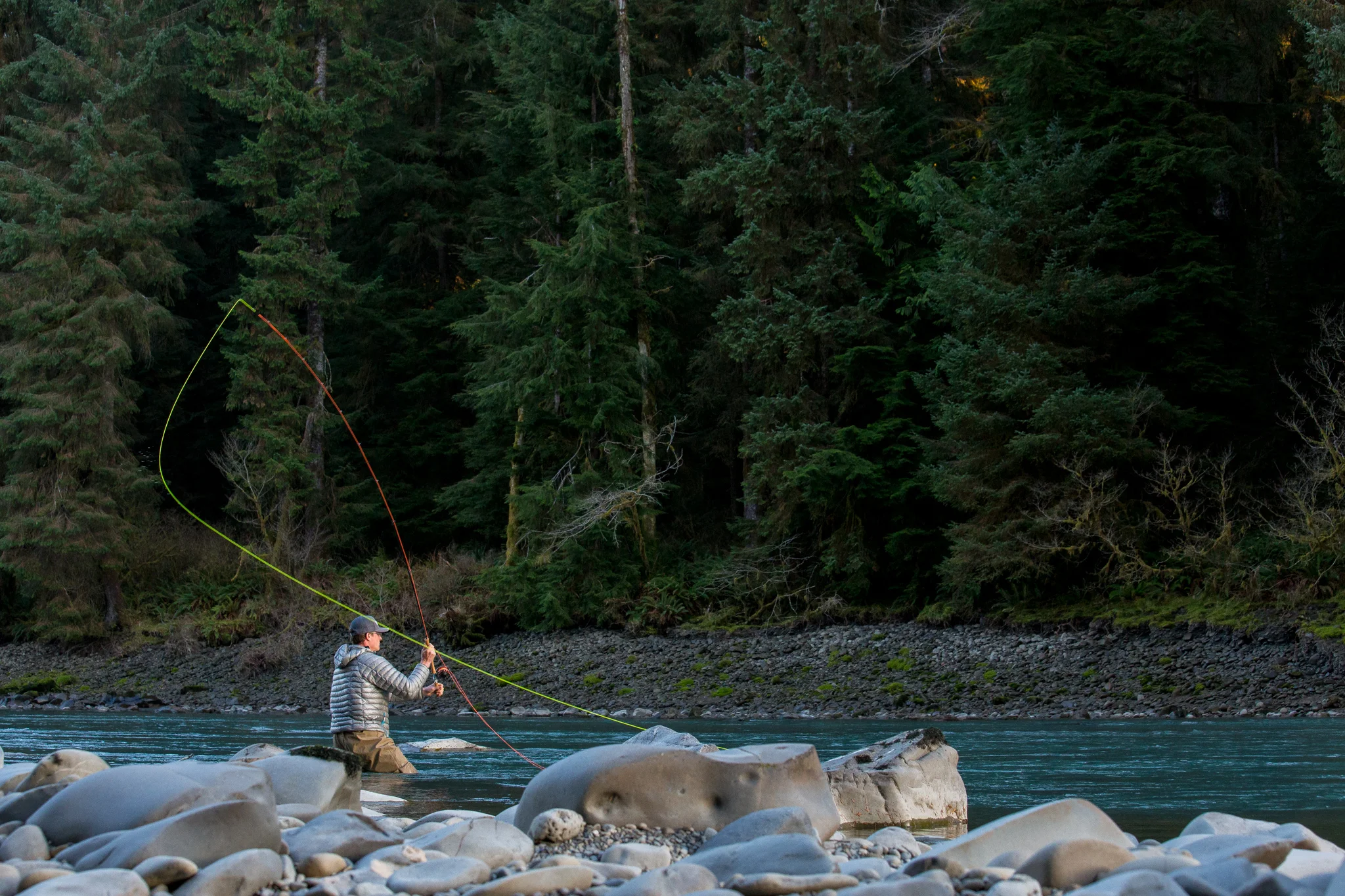 Spey Casting. photo Reid Curry.