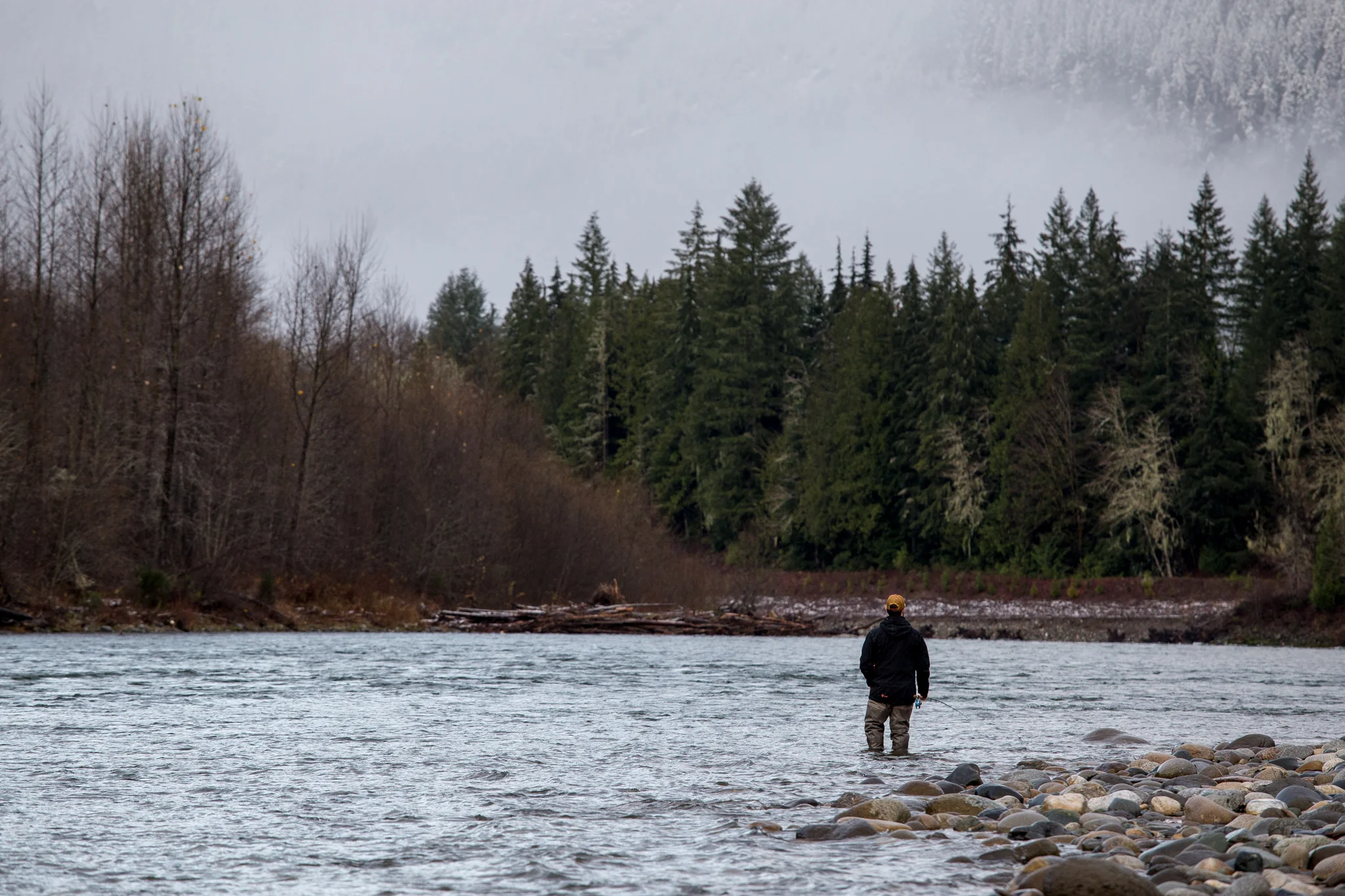 Winter Steelhead Fly Fishing Guide. photo Reid Curry.