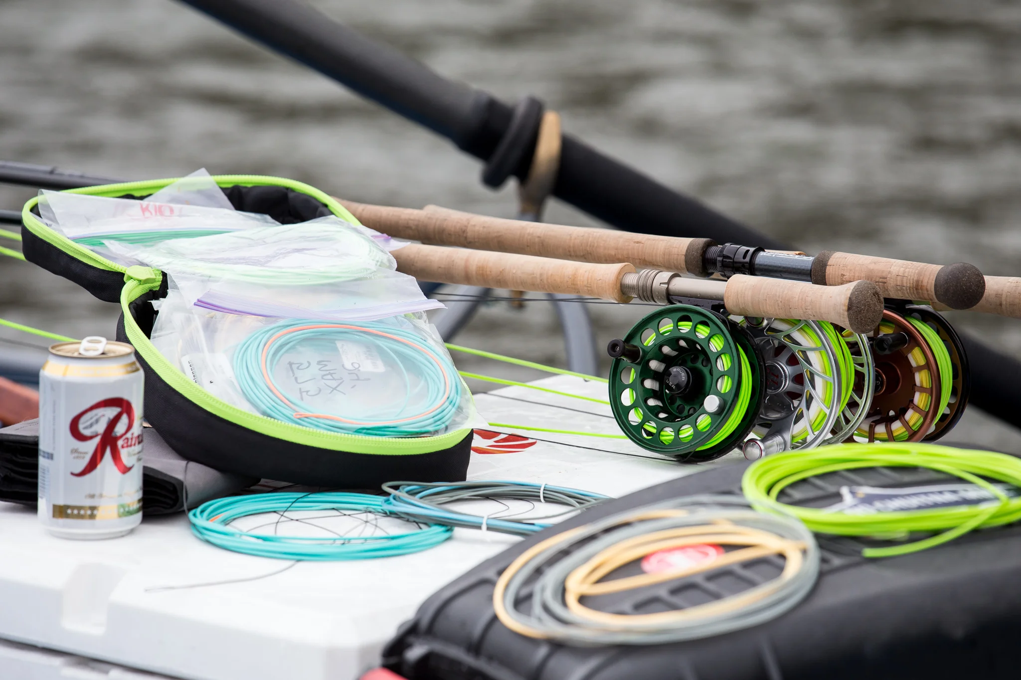 Lines, Lines, and Lines...the single topic that seems to cause the most confusion (perhaps frustration) for anglers trying to get into the spey game. Shown above: a variety of Skagit lines being prepared for rigorous testing.