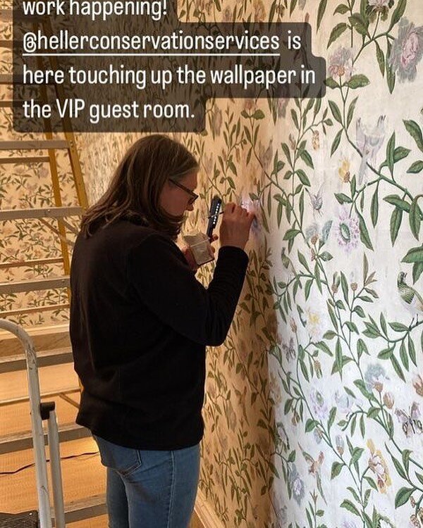 Dawn back at it consolidating wallpaper at the Hermitage, @7th President, Nashville