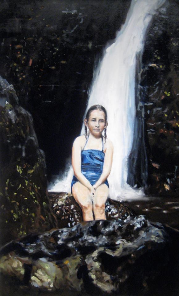   Waterfall   Oil on canvas 30" x 48" 2013  