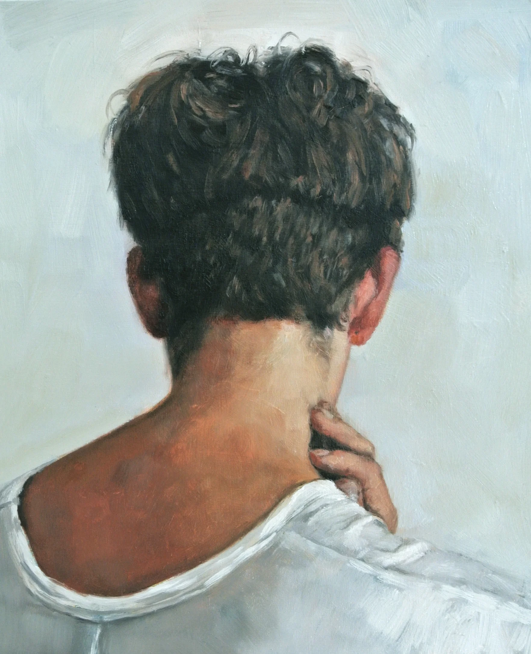 Untitled (nuque) Oil on panel 10" x 12" 2015