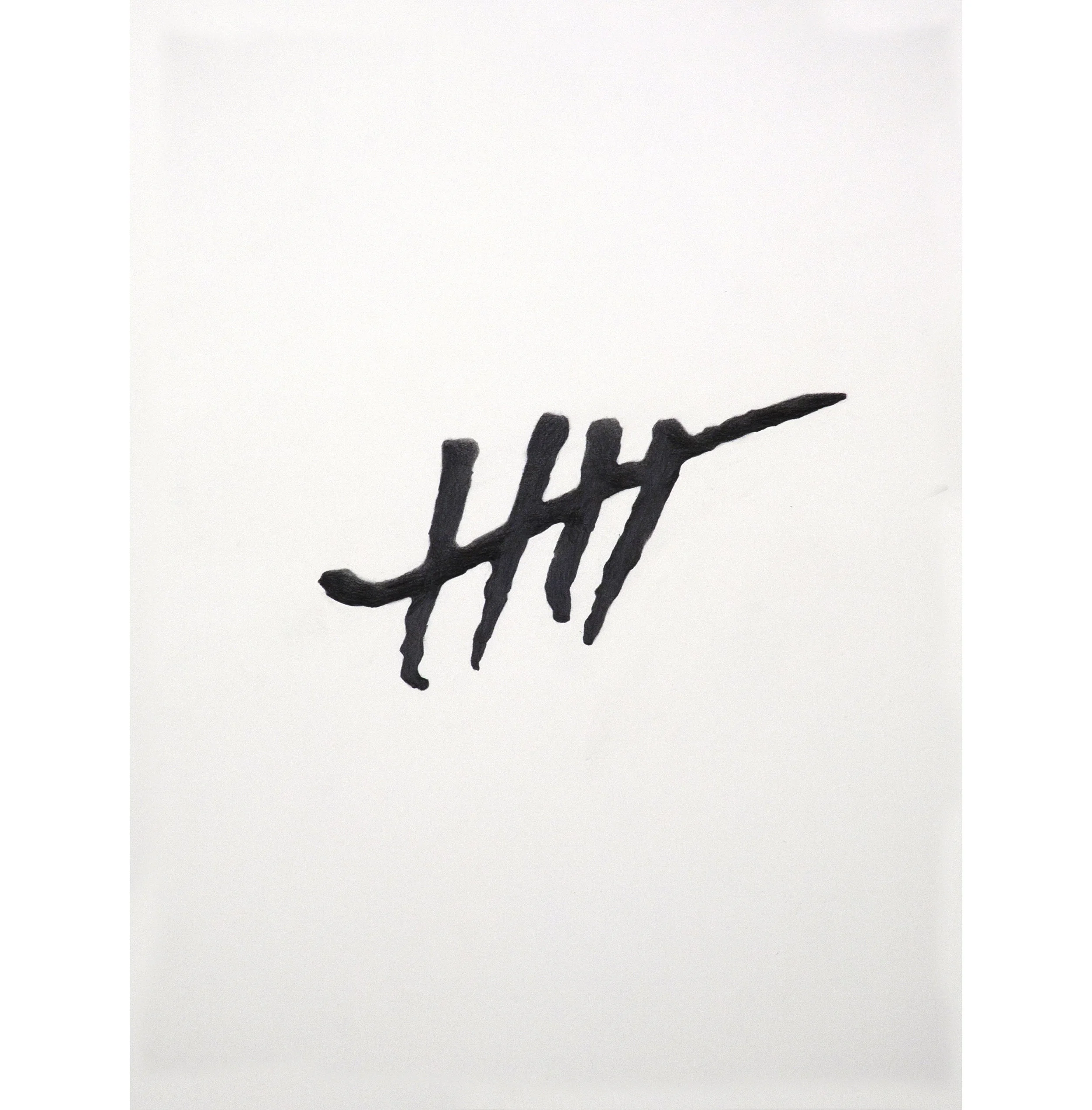 Lexicon 13, 2013, graphite on paper, 24” x 18”