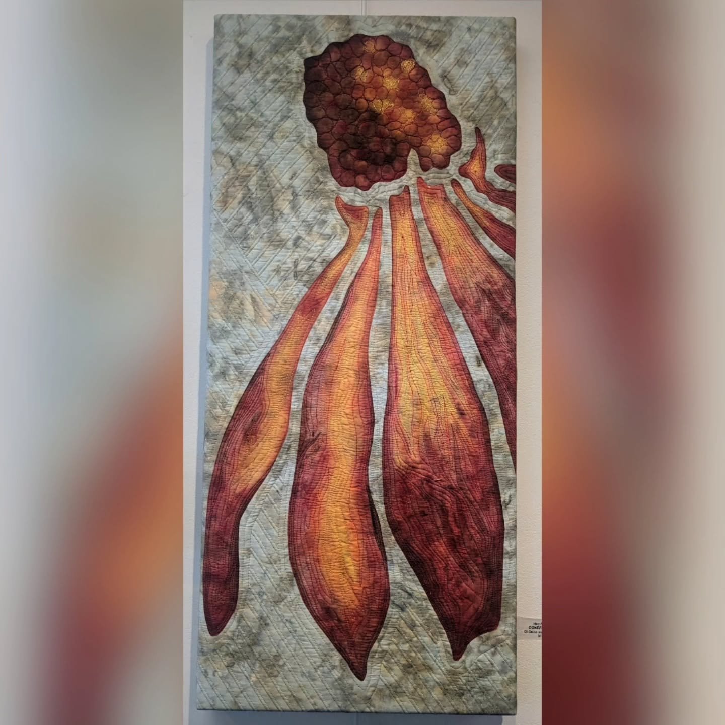 So excited to add this stunning piece created by @maryritter45 to our collection. It will have a prominent place in our living room after a bit of shifting around of our other artwork. If you want to see more of Mary's work stop by @carygalleryofar