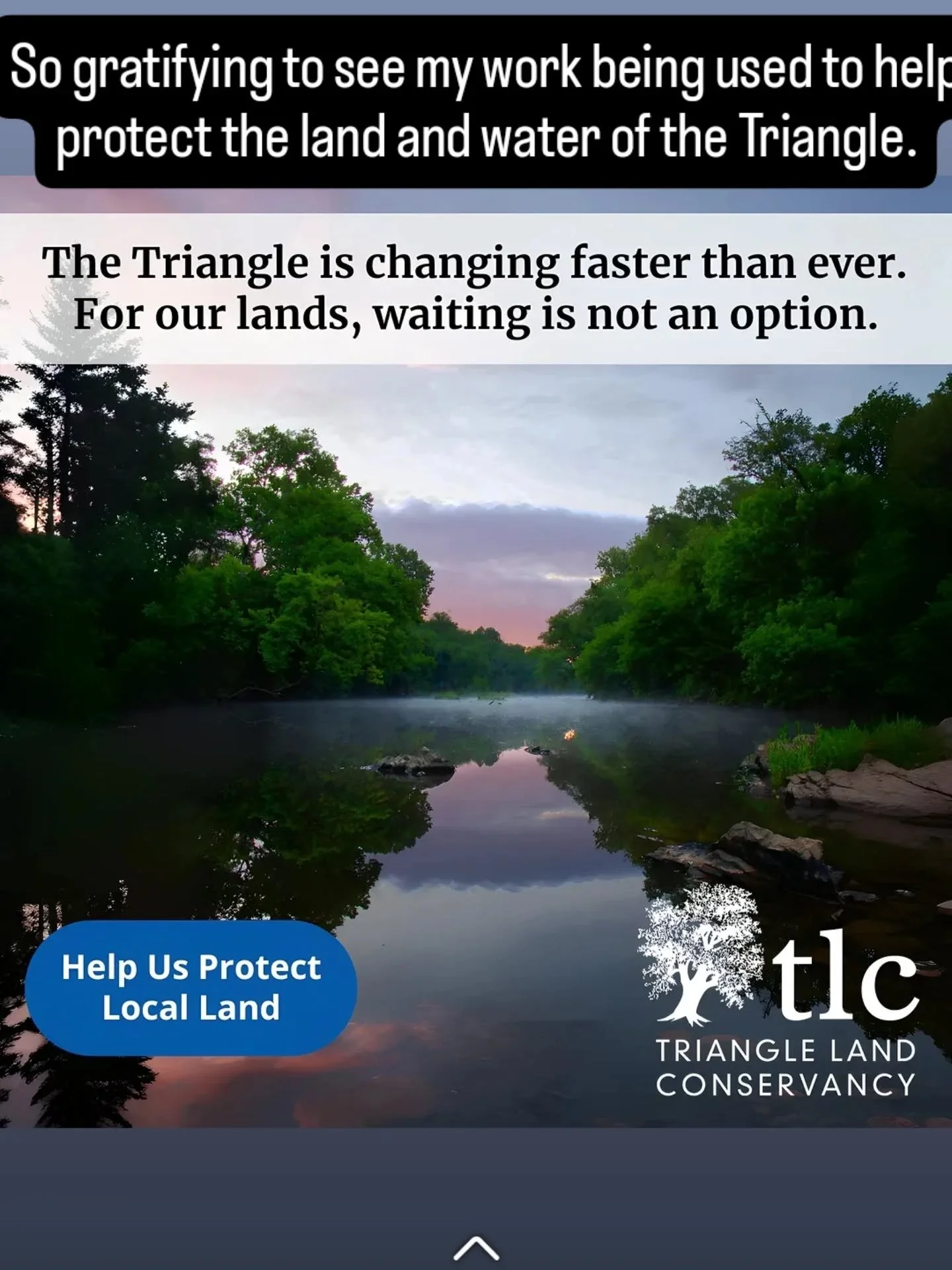 @trianglelandconservancy is doing great work protecting critical riparian areas needed to maintain drinking water supplies and important habitat for supporting biodiversity. Thx TLC!

My mission as a fine art nature photographer is to connect people 